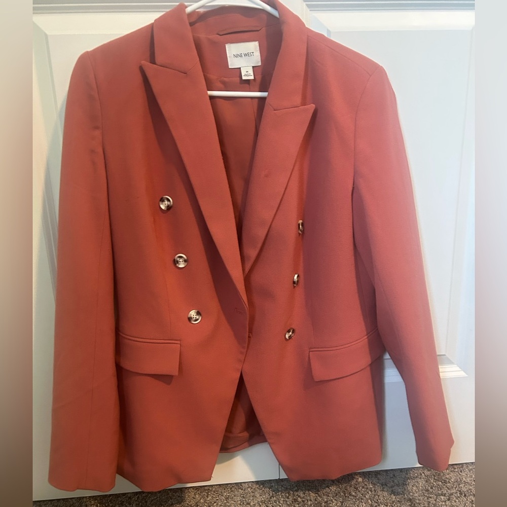 Nine West Women's Double-Breasted Coral Blazer